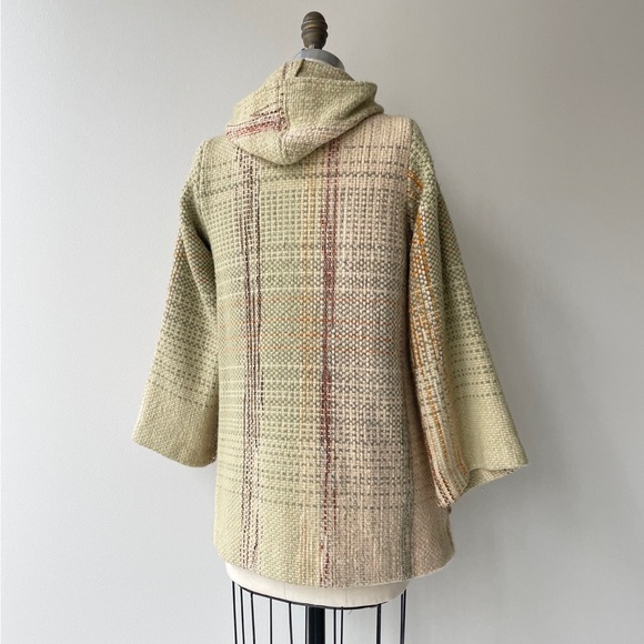 Vintage 1970's Martine Gruber Handwoven Wool Coat Size Small/Medium - Picture 5 of 6